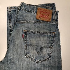 Vintage Wash Levi's 569 Loose Straight Mens Jeans